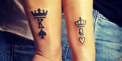 Couple Tattoo - 45 Best King and Queen Tattoos: Cool Designs + Ideas ...