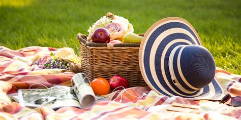 Sunday picnics are the best Spring plans! Hat, sunglasses & snacks. What do you take? | Seasonal ...