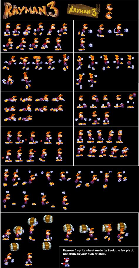 Rayman 3 GBA Sprites? - Rayman Pirate-Community