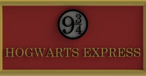 Hogwarts Express Sign by Koen van Wijlick | Download free STL model ...