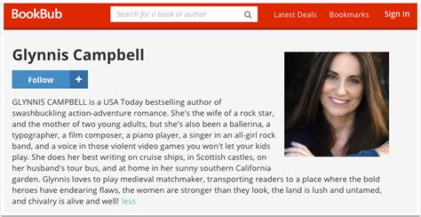 20 Fantastic BookBub Author Profile Examples