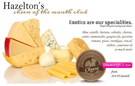 Hazelton`s Cheese of the Month Club