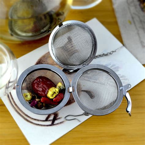 Stainless Steel Infuser Strainer Mesh Tea Filter Spoon Locking Spice Ball-in Tea Infusers from ...