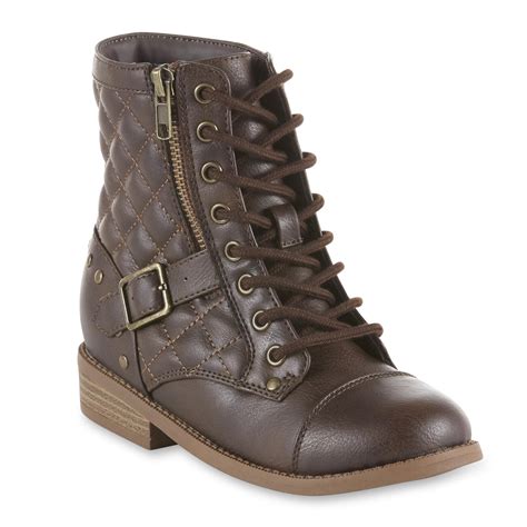 Roebuck & Co. Girls' Zoey Lace-Up Boot - Brown