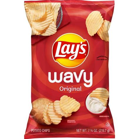 Lay's 7.75 oz Wavy Chips - 4380 | Blain's Farm & Fleet