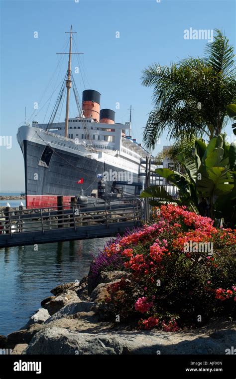 The Queen Mary Hotel Long Beach California USA Stock Photo - Alamy