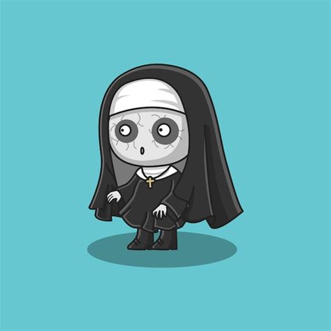 Premium Vector | Cute valak vector illustration. cute ghost illustration