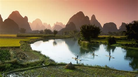 Li River, Guilin, China HD Wallpaper | Hintergrund | 1920x1080 | ID ...