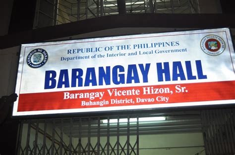 Barangay Hall Signage - Tagum City