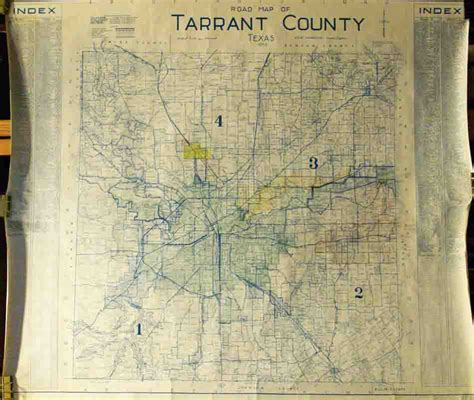 Road Map of Tarrant County, Texas - High Ridge Books, Inc.