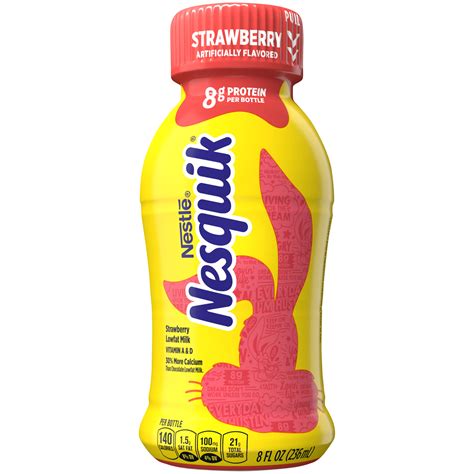 NESQUIK Strawberry Lowfat Milk - Walmart.com - Walmart.com