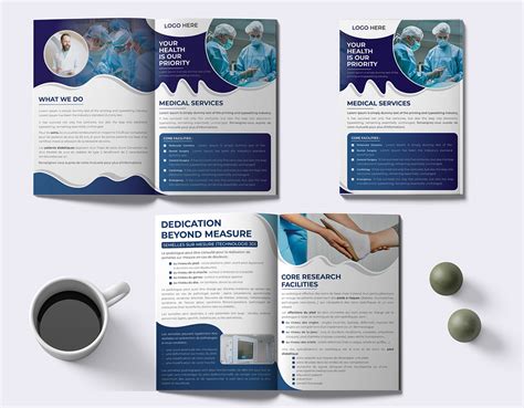 Medical brochure design template on Behance