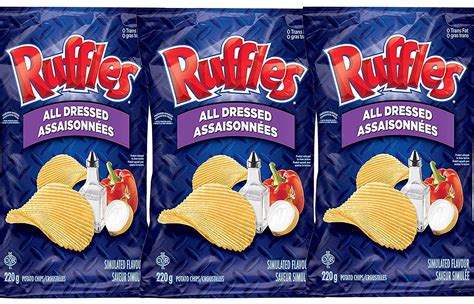 Buy Ruffles All Dressed Potato Chips 220g (3-Pack) Online at Lowest ...