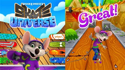 Chuck E Cheese's - Skate Universe | Free Game App for Kids - YouTube