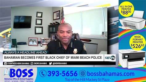 Bahamian becomes first black chief of Miami beach police – Eye Witness News