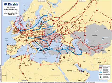 Europe Proposed Natural Gas Pipelines Map - Europe • mappery