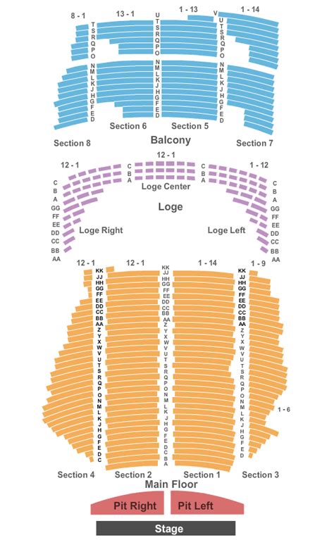 State Theatre Seating Chart - Minneapolis