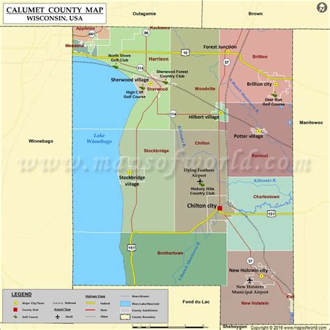 Calumet County Map, Wisconsin | County map, Calumet, Wisconsin