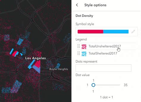 Dot Density in Map Viewer: ArcGIS Online's newest mapping style