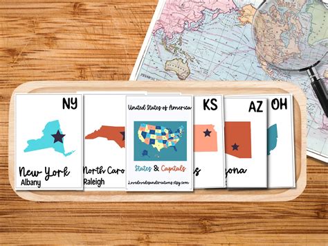 U.S States and Capitals, States and Capitals Flashcards, Map of USA ...