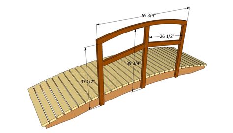 a wooden bench with measurements for the top and bottom section ...