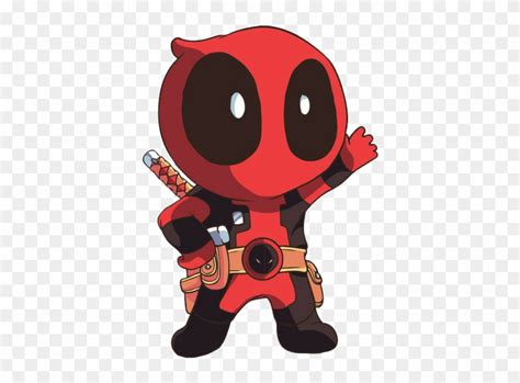 Cute Deadpool Chibi Png - Deadpool Chibi Drawing - Free Transparent PNG Clipart Images Download