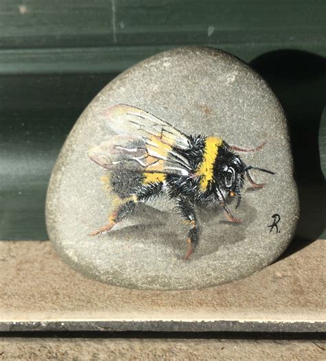 Mr Bumble Bee | Painted rock animals, Rock painting designs, Hand painted rocks