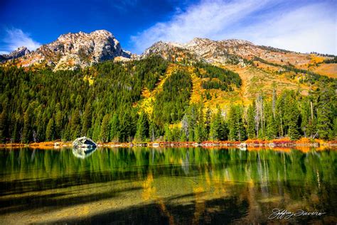 A Fall Moment - Upper Jenny Lake - Jeffrey Favero Fine Art Photography