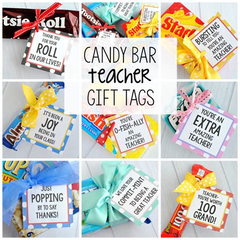 Teacher Appreciation Gifts-Candy Bar Gift Tags – Fun-Squared