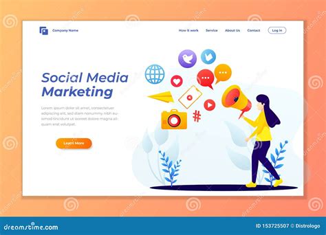 Social Media Website Design Template