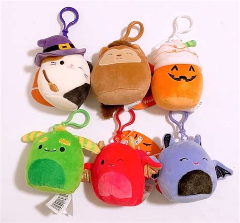 Squishmallows 2023 Halloween 3.5″ Clip On Keychain (Set of 6) – Treasure Toys