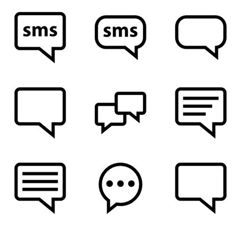 Text Message Icon Vector at Vectorified.com | Collection of Text ...