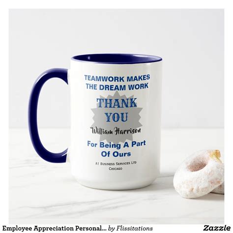 Employee Appreciation Personalized Mug | Zazzle | Personalized mugs ...