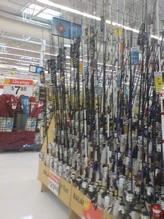 lots a fishing rods available in walmart | James Burke | Flickr