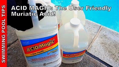 Acid Magic "The User-Friendly Muriatic Acid": How to Use to Lower pH in a Pool - YouTube