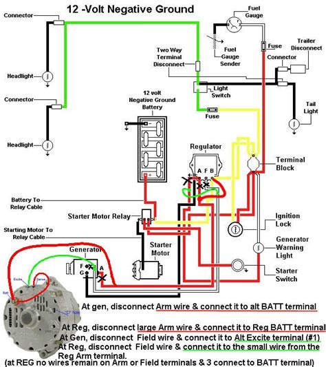 12 volt Generator to Alternator Wiring Guidance Request - Ford Forum ...