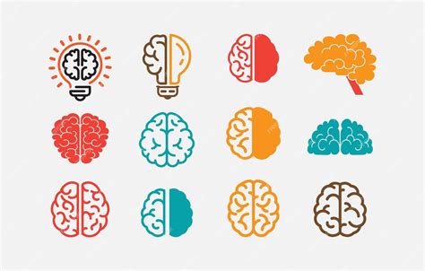 Premium Vector | Human brain logo design