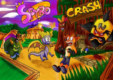 Spyro And Crash by zeldalegends4525 on DeviantArt