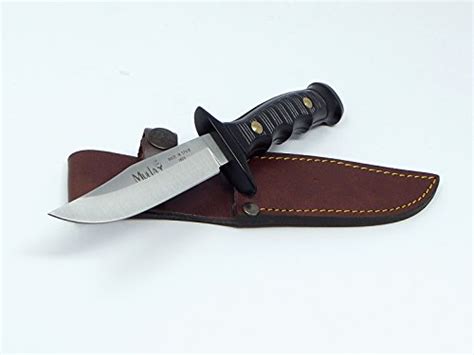 Buy Muela Knives Premium Bowie INOX Steel Blade Finger Groove Handle ...