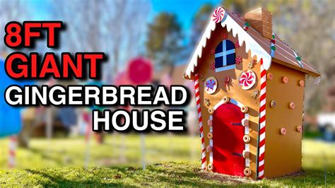 DIY GIANT GINGERBREAD HOUSE - YouTube