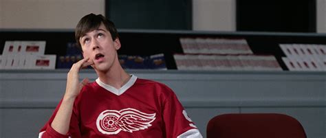 Detroit Red Wings Ice Hockey Jersey Worn By Alan Ruck In Ferris Bueller ...