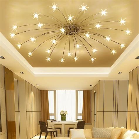 Modern LED living room chandelier ceiling loft hanging lights ...