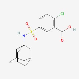 5-(1-Adamantylsulfamoyl)-2-chlorobenzoic acid | S2991066 | smolecule