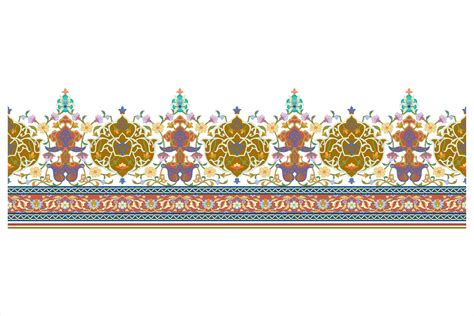 Arabic Floral Seamless Border. Traditional Islamic Design. 15719967 ...