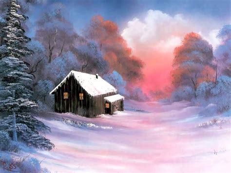 Bob Ross Paintings - Gallery Winter Landscape Painting, Landscape ...