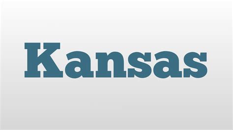 Kansas meaning and pronunciation - YouTube