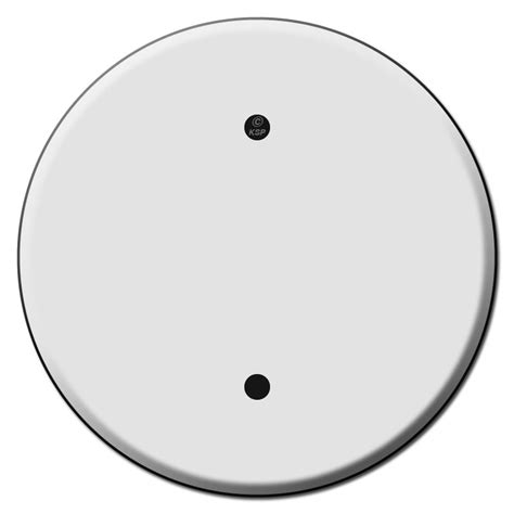 Round Ceiling Outlet Blank Switch Plate Covers for 3.25 Inch Boxes