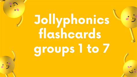 Jollyphonics sound flashcards