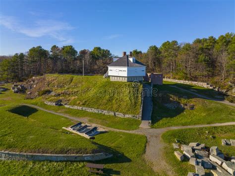 Fort McClary Aerial View, Kittery, Maine, USA Stock Image - Image of architecture, house: 265152181