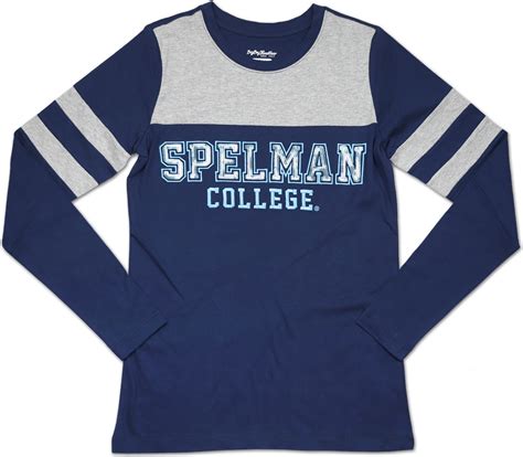 Big Boy Spelman College Ladies Long Sleeve Tee [Navy Blue - S ...